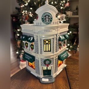Department 56 Snow Village Starbucks Coffee 9 1/4" Figurine - Boxed
